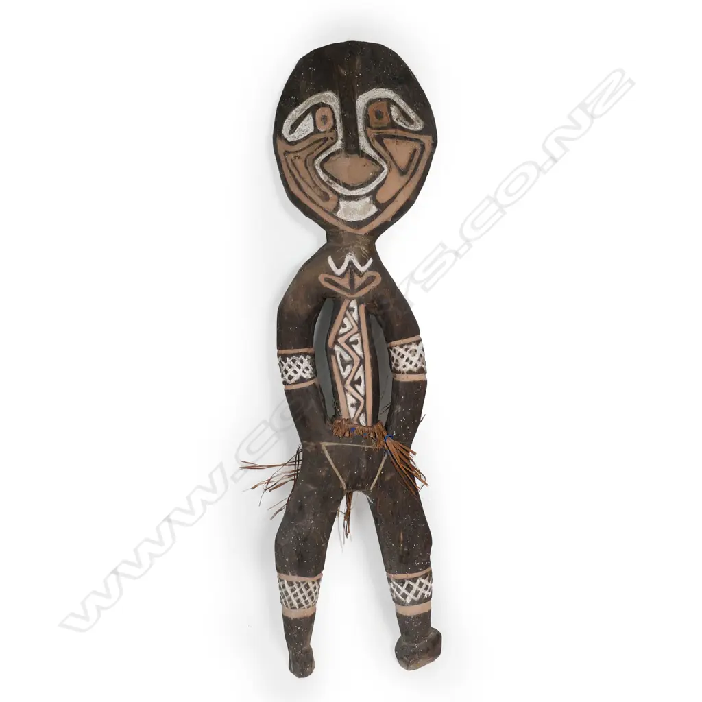 Carved wooden painted figure, Image 1++